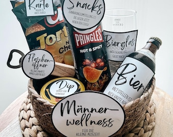Gift for men | 10 labels | Men&#39;s gift | Gift basket for man | Dad | Husband | Men&#39;s wellness birthday gift Download pdf