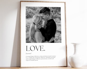 Personalisiertes Paar-Poster | Liebe | Definition LOVE | benutzerdefiniertes Poster | Partnerschaft | Geschenk Partner Valentinstag