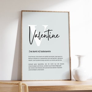 Valentine - Poster | Art | Wallpaper | 4 versions | Download | pdf | for home | Gift | Love | Valentine's Day | Definition German