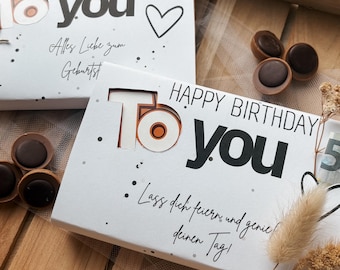 TOFFIFEE MESSAGE: Banderole – DIY gift idea | Digital product | Birthday Happy Birthday 2 variants small gift All the best