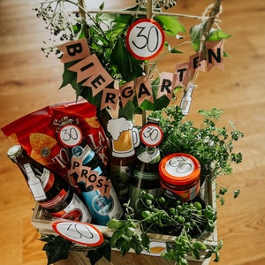 Beer garden | Gift for men | Labels | 30s 40s 50s 60s birthday Father's Day DIY gift box herbs | Birthday gift pdf