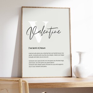 Valentine - Poster | Art | Wallpaper | 4 versions | Download | pdf | for home | Gift | Love | Valentine's Day | Definition English