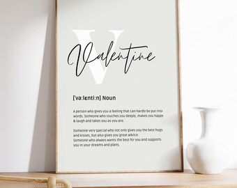 Valentine - Poster | Type | Wallpapers | 4 versions | Download | pdf | for home |Gift|Love|Love | Valentine's Day | Definition English