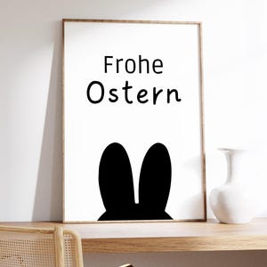 Poster per Pasqua | Decorazione pasquale | Sfondi | Murale | Coniglietto pasquale | Buona Pasqua | Decorazione pasquale | Orecchie da coniglio