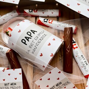 DUPLO BOTSCHAFTEN: 36 Sprüche u. 2 Banderolen – Süße Botschaften an (d)einen PAPA- Geschenk Vatertag- Geschenk an Vater Papa Geburtstag Bild 2