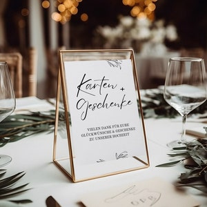Karten und Geschenk-Schild | Wedding | cards and gifts | Poster | digital download | Hochzeit Schild | Dekoration | sofort print | pdf