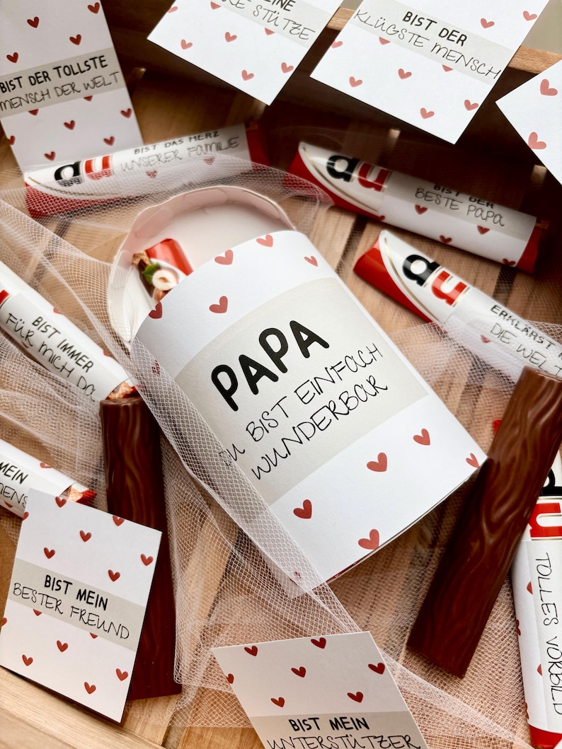 DUPLO BOTSCHAFTEN: 36 Sprüche u. 2 Banderolen – Süße Botschaften an (d)einen PAPA- Geschenk Vatertag- Geschenk an Vater Papa Geburtstag Bild 9