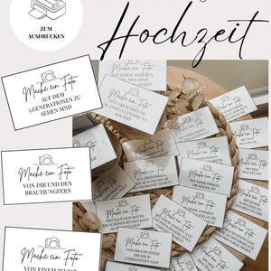 Fotobox-Aufgaben für Hochzeit  Wedding 96 Karten + Freikarten, Photo Booth, Fotochallenge Hochzeitfest Aktionsaufgaben Fotobox Challange pdf