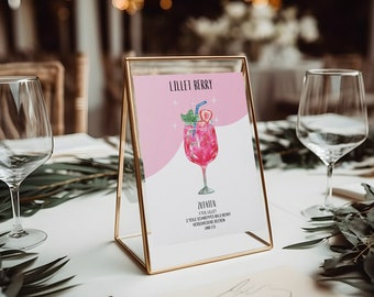 Lillet Wildberry | Lillet Berry | Posters | Lillet recipe | Lillet mixture | Mix ingredients drink | wedding | Birthday pdf download