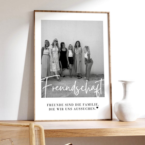 Personalisiertes Poster Freundschaft | Wallpaper | Bild | Geschenk für die beste Freundin / den besten Freund Galentine's Day Friendship