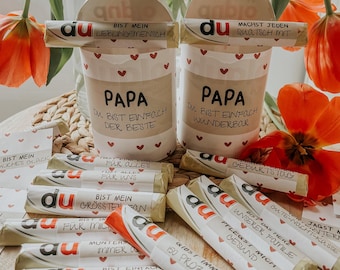 DUPLO MESSAGES: 36 sayings and 2 banderoles - sweet messages for (your) DAD - Father's Day gift - gift for father, dad's birthday