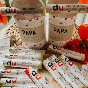 DUPLO MESSAGES: 36 sayings and 2 banderoles - sweet messages for (your) DAD - Father's Day gift - gift for father, dad's birthday image 8