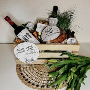 Brotkorb Stoff Für Einzugsgeschenke Wohnung, Geschenk Zum Einzug, Einweihungsgeschenk Haus,Geschenke Zur Hauseinweihung,Neues Zuhause Geschenk, Brotkörbchen Für Brot Und Salz