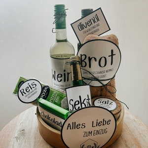 Housewarming gift bread salt | 10 labels | direct download | housewarming gift homeowner topping out ceremony moving house apartment | pdf DIY print