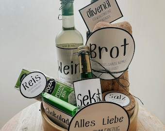 Housewarming gift bread salt | 10 labels | direct download | housewarming gift homeowner topping out ceremony moving house apartment | pdf DIY print