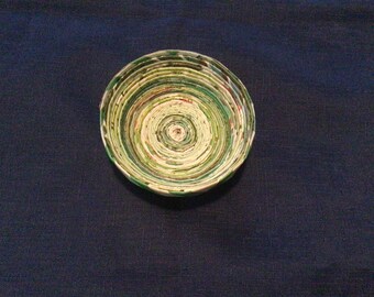4 inch Handmade Eco Friendly Decorative Recycled Magazine pages Paper Bowl
