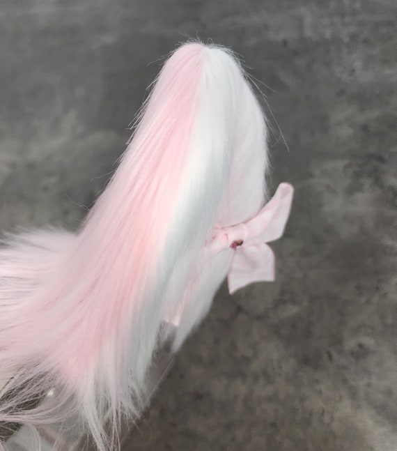 Pink and White Cat Ear Headband - Cat Ears - Etsy display picture 2