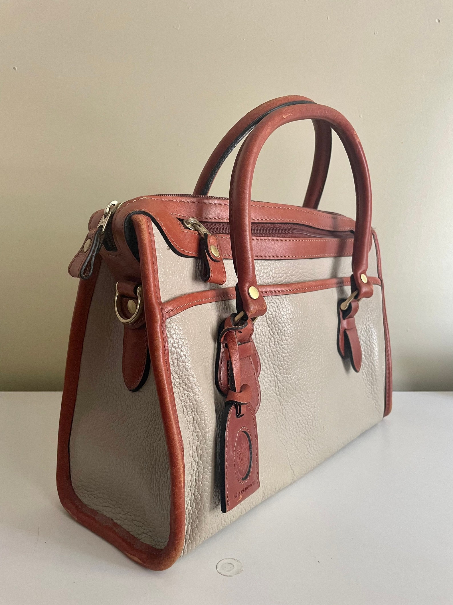 Liz Claiborne X Leather & Co. Handbag Etsy