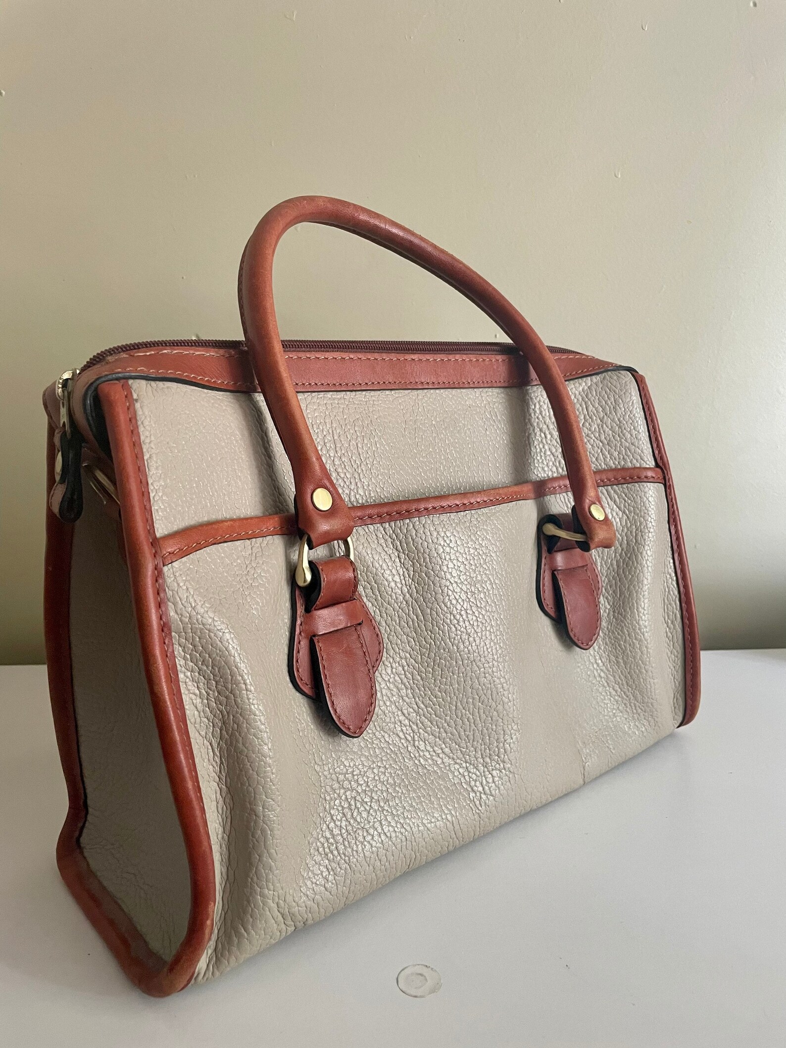 Liz Claiborne X Leather & Co. Handbag Etsy