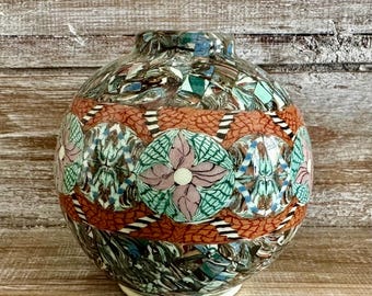 Vallauris for Gerbino Jean - Vase Ceramic フランス モザイク調 陶器 ジャン・ジャルビノ GERBINO 【貴重】JEAN - Etsy - RARE - Mosaic Tiger 工芸品