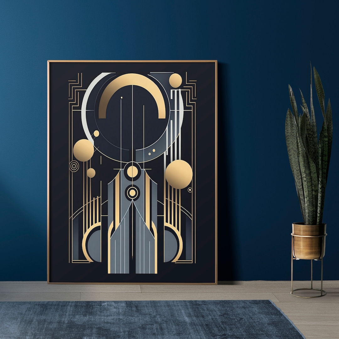 Art Deco Retro Wall Print 1920s Vintage Wall Art Glamorous Geometric art-deco-retro-wall-print-1920s-vintage-wall-art-glamorous-geometric