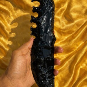 10” Black Obsidian lava blades knife Ritual Athame dagger for home decor and Gifting