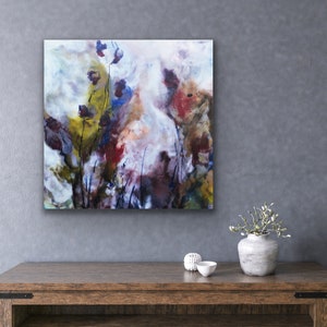 Peace underneath No.2 - Original Encaustic painting on wood