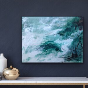Sound of silence No.1 - Encaustic painting on wood