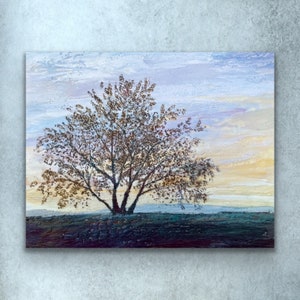 Planting a memory No.3 - Original Encaustic painting on wood