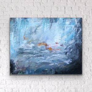 Sound of silence No.2 - Encaustic painting on wood