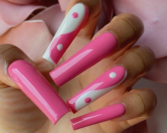 YIN YANG press on nails - any length!