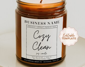 Luxury Candle Labels Template Etsy Luxury Candle Labels Template Etsy