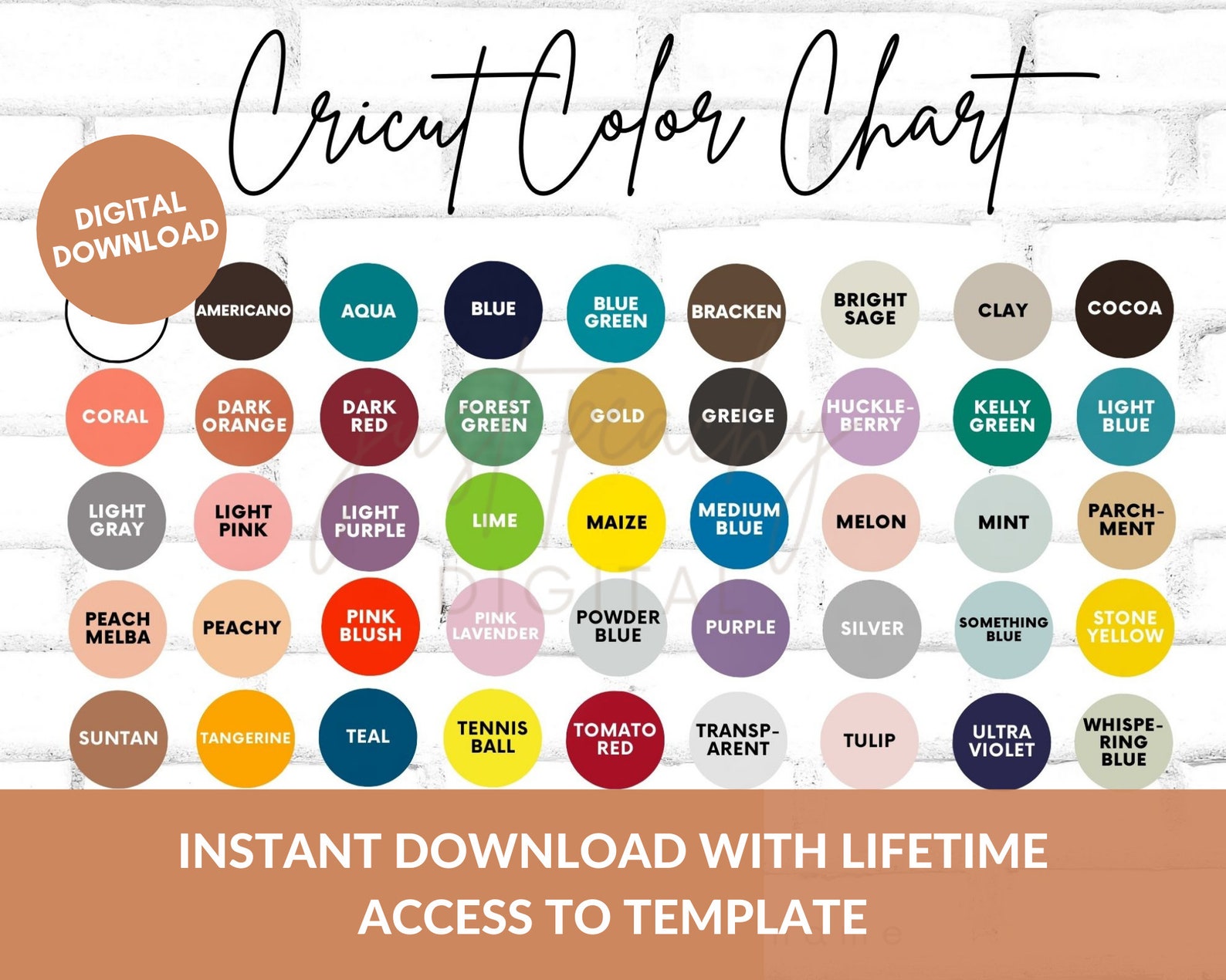 cricut vinyl color chart cricut vinyl color chart