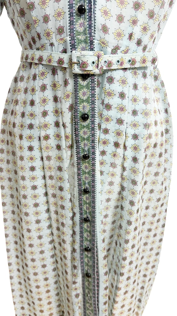 1940s Dress / 1940s Shirt Dress / 1940s Day Dress… - image 6