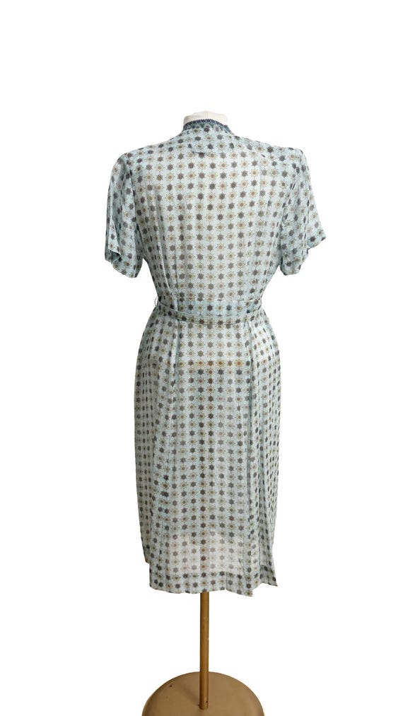 1940s Dress / 1940s Shirt Dress / 1940s Day Dress… - image 7