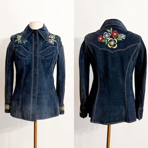 1970s Western Jacket / Vintage Western Wear / Sue… - image 1