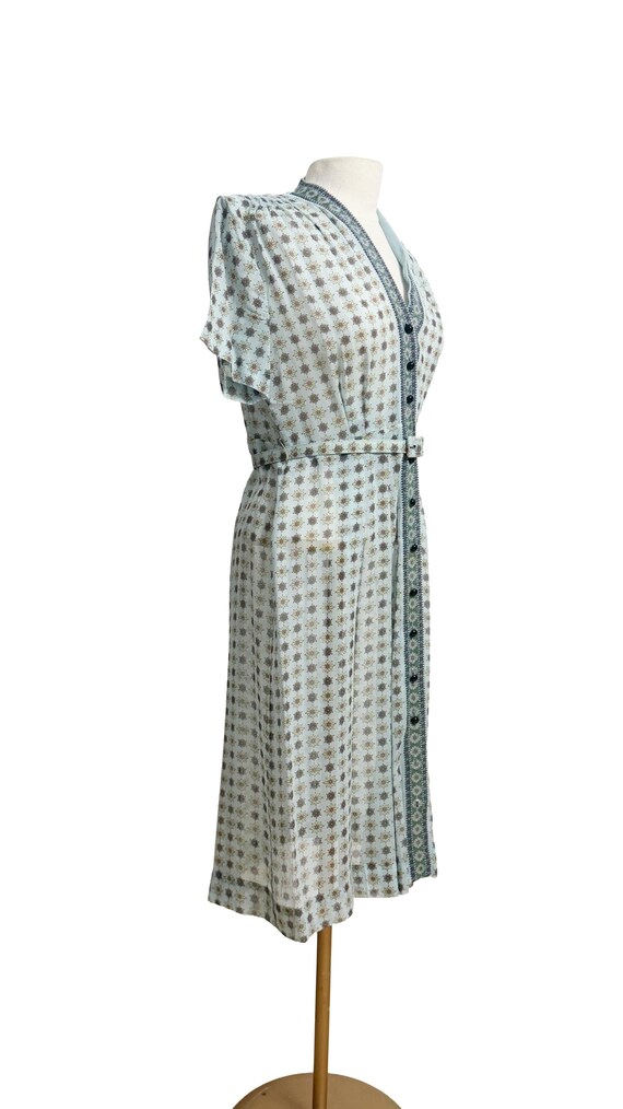 1940s Dress / 1940s Shirt Dress / 1940s Day Dress… - image 3