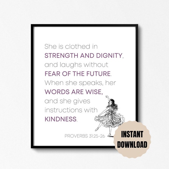 Proverbs 31 Scripture Wall Printable Scripture Wall Art - Etsy