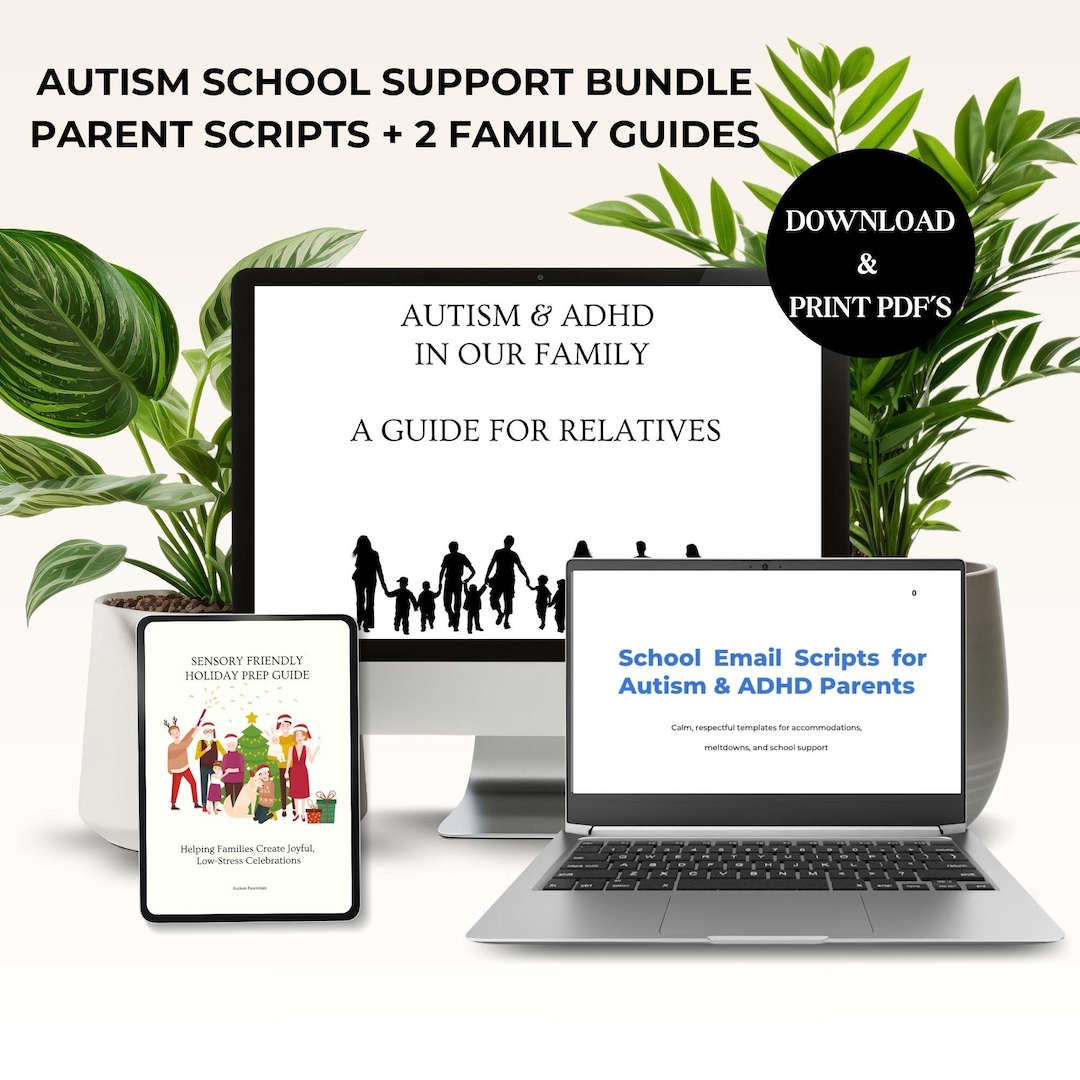 Autism & ADHD School Support Toolkit | Parent Email Scripts, Sensory ...