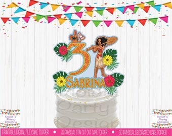 Moana Cake Toppers Etsy Moana Cake Toppers Etsy