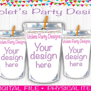 Custom Birthday Capri Suns , Custom Birthday Pintables, Custom Party, Custom Labels, Custom Birthday Supplies, Custom Cake topper, Caprisuns