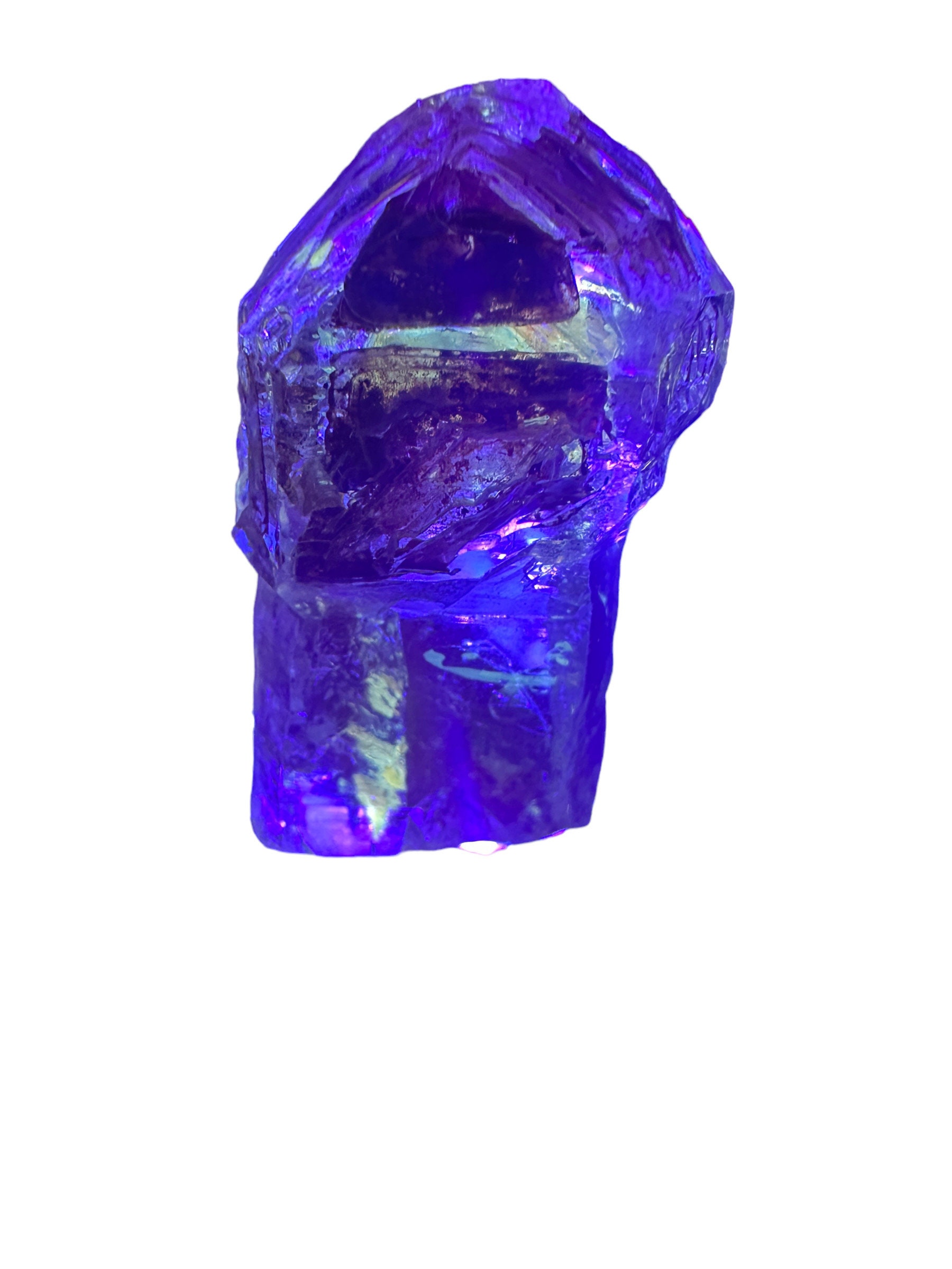 EULOGY / the essence レア Firefly Skeletal Petroleum Included Quartz Uv Reactive