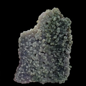 A Green Teal & Purple Grape Achat Amethyst Chalcedon Mineral Specimen Edelstein Kristall botryoidal Cluster