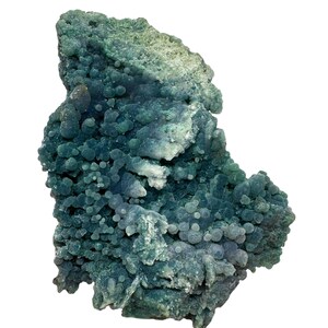 A Green Teal Blue Grape Achat Amethyst Chalcedon Mineral Specimen Edelstein Kristall botryoidal Cluster
