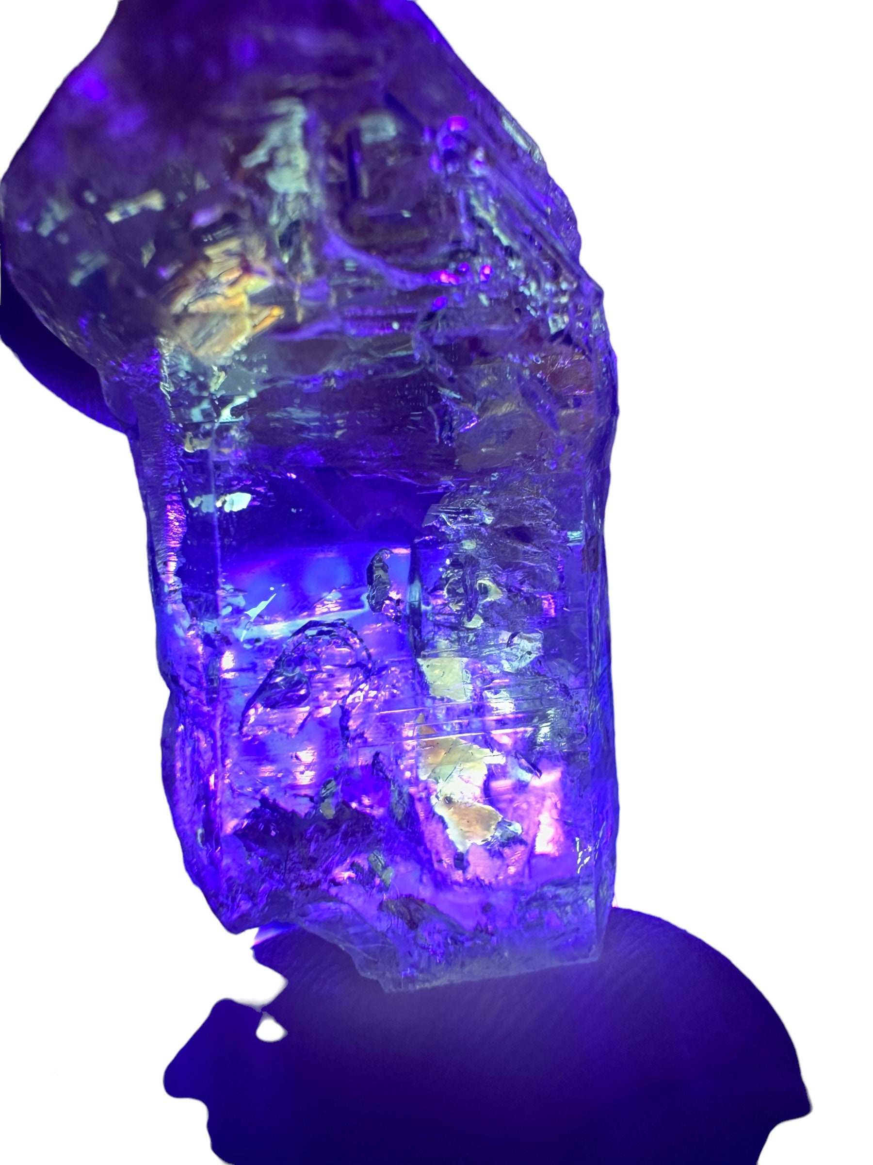 EULOGY / the essence レア Firefly Skeletal Petroleum Included Quartz Uv Reactive