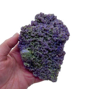 Ein großer 280 Gramm Trauben Achat lila Chalcedon Mineral Specimen Edelstein Botryoid