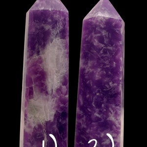Purple Lepidolite Crystal Towers Mica with Amazing Colors!! You Pick Mineral Specimen Gemstone