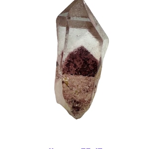 Een prachtige DT beëindigde Red Phantom Quartz in Gemstone Mineral Specimen Crystal CLUSTER
