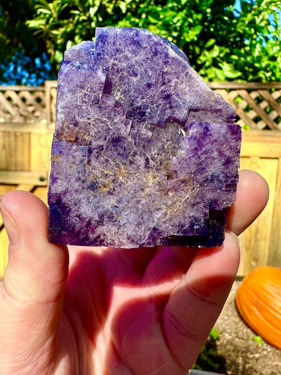 54g】パープルフローライト クラスター 鉱物標本 フローライト