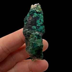 Chrysocolla on Quartz from La Tentadora Mine, Peru Crystal Mineral Specimen